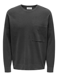 Only & Sons Pullover 'ONSLAMAI' dunkelgrau