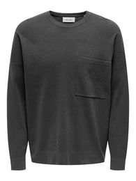 Pullover 'ONSLAMAI' dunkelgrau