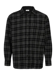 Jack & Jones Plus Hemd JORFREDERIKSBERG greige/schwarz/weiß