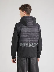 CAMP DAVID Übergangsjacke hellgrau/schwarz/weiß