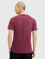 AllSaints T-Shirt 'BRACE' (GOTS) grau / beere / schwarz / weiß