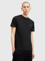 AllSaints T-Shirt 'BRACE' (GOTS) grau / beere / schwarz / weiß