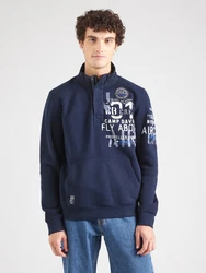 CAMP DAVID Sweatshirt blau/navy/weiß