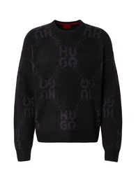 Pullover 'Shain' grau / schwarz