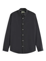 SCOTCH & SODA Hemd Langarmhemd schwarz