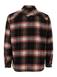 Jack & Jones Plus Jacke JORVesterbro rostbraun/schwarz/weiß