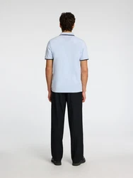SELECTED HOMME Poloshirt SLHAtlas hellblau/dunkelblau/weiß
