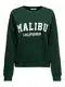 ONLY Sweater majica  tamno zelena / bijela