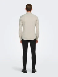 ONLY & SONS Langarmhemd ONSRobin taupe