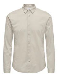 ONLY & SONS Langarmhemd ONSRobin taupe