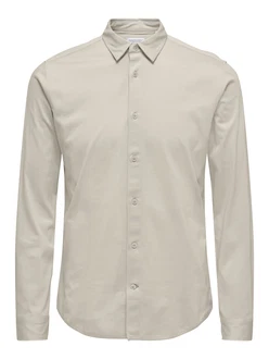 ONLY & SONS Langarmhemd ONSRobin taupe ONLY & SONS Langarmhemd ONSRobin taupe