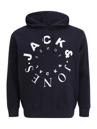 Plus Sweatshirt 'JJWARRIOR' navy / wei