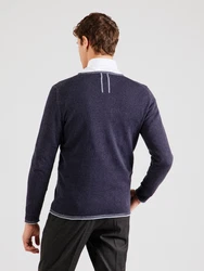 NOWADAYS Pullover indigo/weiß
