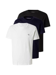 T-Shirt marine / schwarz / wei