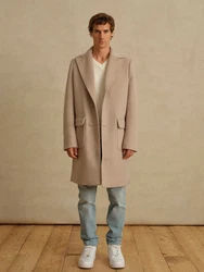 DAN FOX APPAREL Mantel Merlin taupe