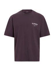 AllSaints T-Shirt 'Underground' (OCS) Dunkelrot/Lila/Bordeaux