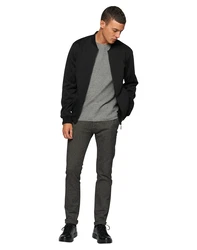 NOWADAYS Pullover Honeycomb graumeliert