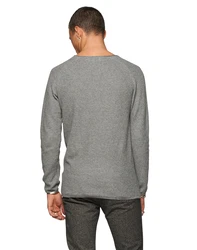 NOWADAYS Pullover Honeycomb graumeliert