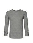 NOWADAYS Pullover Honeycomb graumeliert