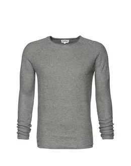 NOWADAYS Pullover Honeycomb graumeliert
