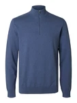 SELECTED HOMME Rundhalspullover Berg navy