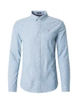 Tommy Jeans Hemd Hellblau/Blau/Grau