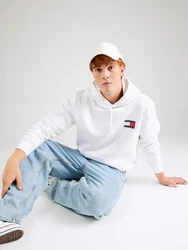 Tommy Jeans Sweatshirt 'ESSENTIAL' marineblau/rot/weiß