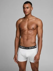 JACK & JONES Boxershorts SENSE TRUNKS 3-PACK NOOS schwarz / weiß