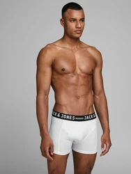 JACK & JONES Boxershorts SENSE TRUNKS 3-PACK NOOS schwarz / weiß