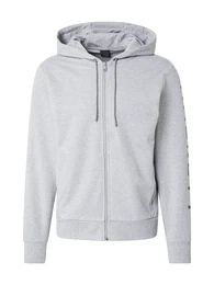 Sweatjacke 'ESSENTIAL' dunkelblau / graumeliert