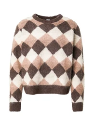 Pullover braun / hellbraun / wei