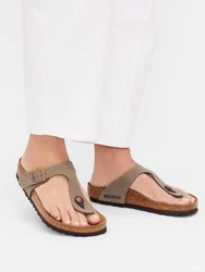 BIRKENSTOCK Zehentrenner 'Gizeh' taupe
