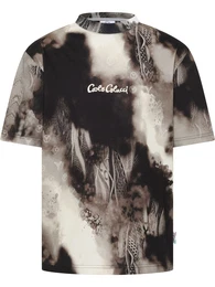 T-Shirt 'D'Inezo ' beige / grau / schwarz