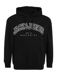 Jack & Jones PlusSize Sweatshirt JJECaleb schwarz/weiß