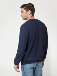 GUESS Sweatshirt navy/schwarz