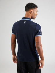 CAMP DAVID Poloshirt 'Heli Flight' navy/azur/wei