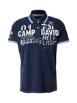 CAMP DAVID Poloshirt 'Heli Flight' navy/azur/wei