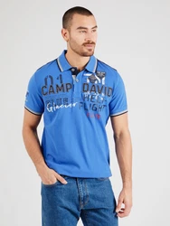 CAMP DAVID Poloshirt 'Heli Flight' blau/navy/weiß
