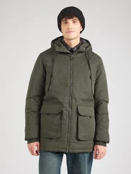 JACK & JONES Parka Jacke 'CONSTRUCT' tanne