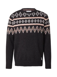 Pullover 'CHRISTOPHER' braun / grau / graphit
