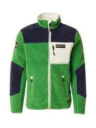 Fleecejacke 'YUPIK' navy / limette / blutrot / wei