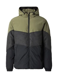 Jacke graumeliert / khaki / schwarz