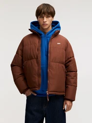 Pull&Bear Jacke kastanienbraun / weiß