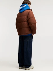 Pull&Bear Jacke kastanienbraun / weiß