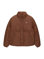 Pull&Bear Jacke kastanienbraun / weiß