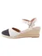 Next Espadrile 'Forever Comfort'  ecru/prljavo bijela / crna