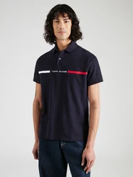 Tommy Hilfiger Poloshirt HILFIGER CHEST INSERT REG POLO navy/blutrot/wei