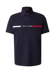 Tommy Hilfiger Poloshirt HILFIGER CHEST INSERT REG POLO navy/blutrot/wei