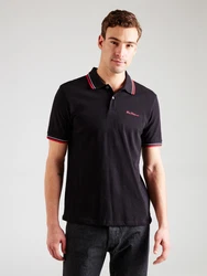Ben Sherman Poloshirt T-Shirt rot/schwarz/weiß