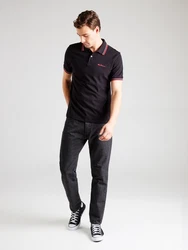 Ben Sherman Poloshirt T-Shirt rot/schwarz/weiß
